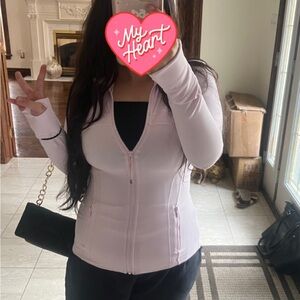 Light Pink Zip-Up Jacket